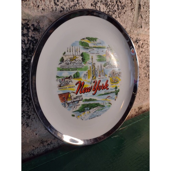 New York Souvenir Plate, Vintage,Wall Plate, Decorative plate, Collectable,Gift - Picture 3 of 7
